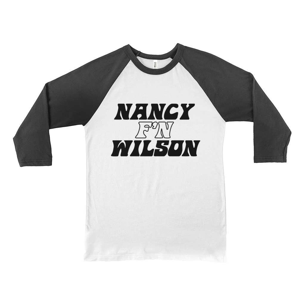 Nancy FN Wilson Black Sleeve Baseball T-Shirt